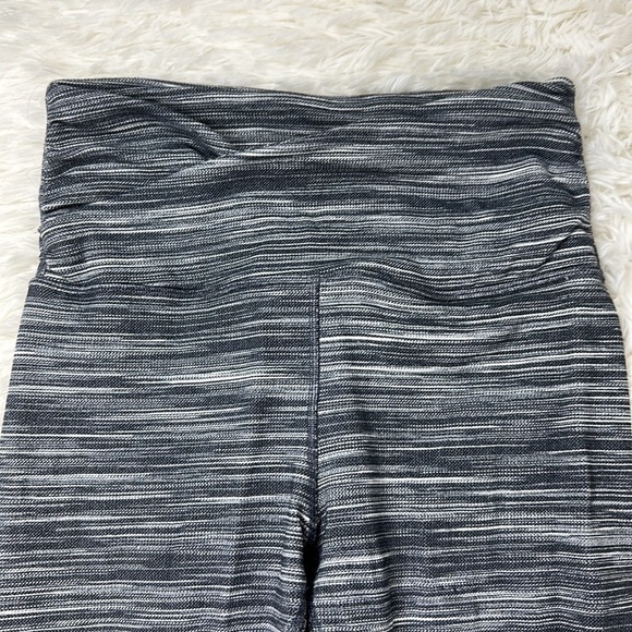 Lululemon Align Crop 21" *Cross Waist Mini Space Dye Herringbone Heathered Black - Picture 2 of 5